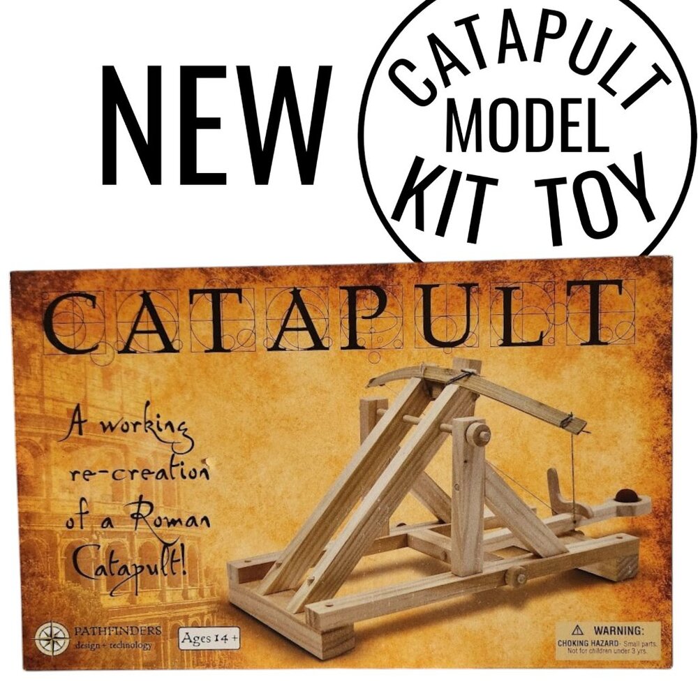 NEW Pathfinders Medieval Catapult Trebuchet Siege Engine Catapult Building Set K
